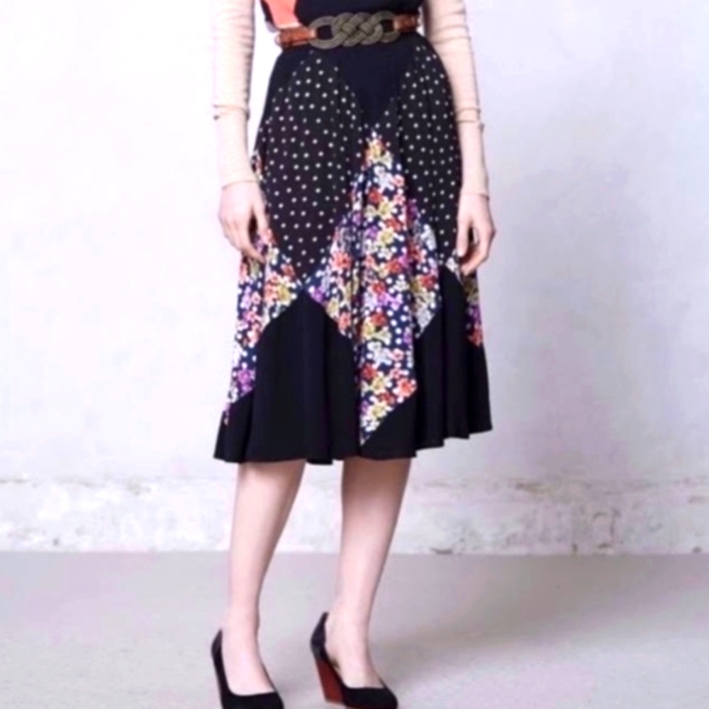 Maeve ( Anthropologie) Midi Handkerchief Skirt Women's Size Medium
